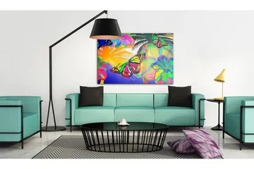 Tavla Exotic butterflies 120x80 - Artgeist sp. z o. o. - Inredning & dekor - Tavlor & konst - Canvastavla