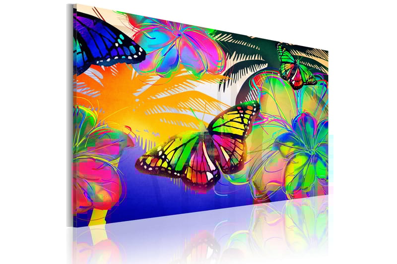Tavla Exotic Butterflies 60x40 - Artgeist sp. z o. o. - Inredning & dekor - Tavlor & konst - Canvastavla