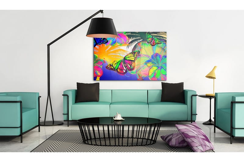 Tavla Exotic Butterflies 90x60 - Artgeist sp. z o. o. - Inredning & dekor - Tavlor & konst - Canvastavla