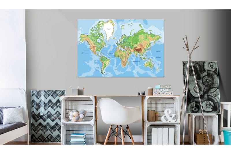 TAVLA Explore the World! 60x40, Artgeist sp. z o. o.