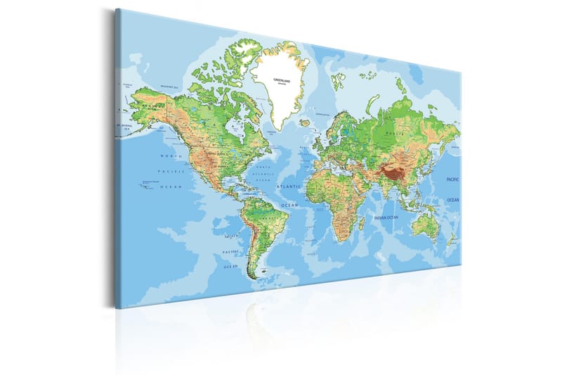 Tavla Explore the World! 90x60 - Inredning & dekor - Tavlor & konst - Canvastavla
