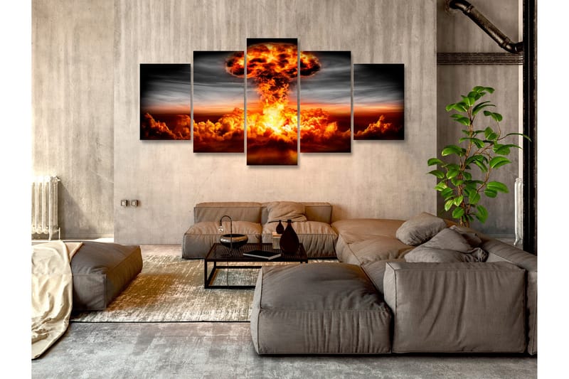 Tavla Explosion 5 Parts Wide 100x50 - Artgeist sp. z o. o. - Inredning & dekor - Tavlor & konst - Canvastavla