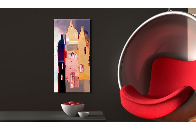 Tavla Fabulous Townhouse 40x80 - Artgeist sp. z o. o. - Inredning & dekor - Tavlor & konst - Canvastavla