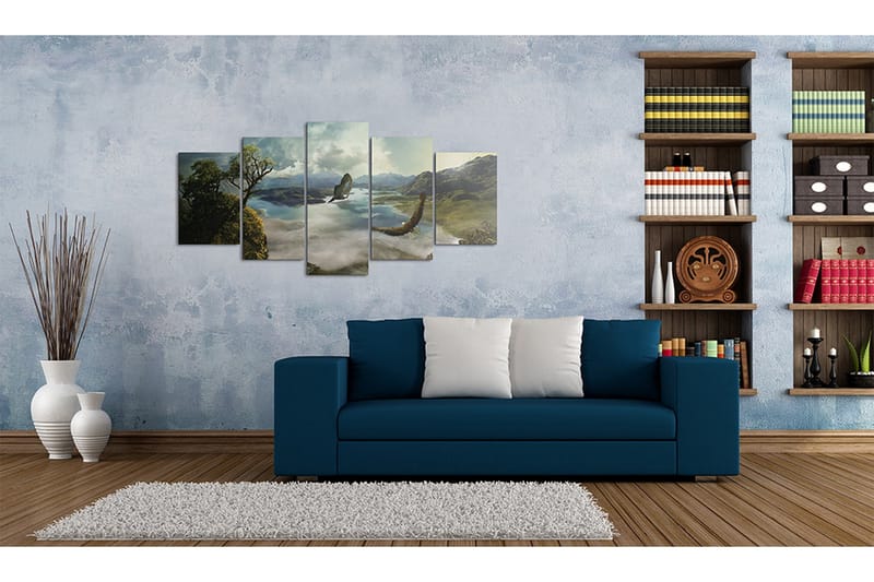 Tavla Falcons Flygning 200x100 - Artgeist sp. z o. o. - Inredning & dekor - Tavlor & konst - Canvastavla