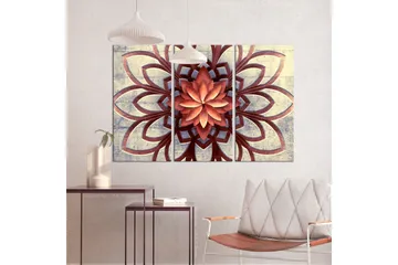 Tavla Fan 3 Parts 120x80 - Artgeist sp. z o. o. - Inredning & dekor - Tavlor & konst - Canvastavla