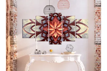 Tavla Fan 5 Parts Wide 100x50 - Artgeist sp. z o. o. - Inredning & dekor - Tavlor & konst - Canvastavla