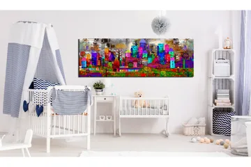 Tavla Fantasy City 120x40 - Artgeist sp. z o. o. - Inredning & dekor - Tavlor & konst - Canvastavla