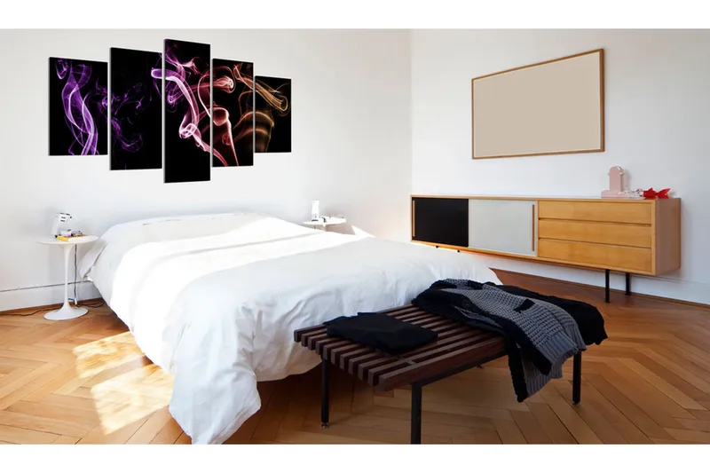 Tavla Färgad Rök 5 St 100x50 - Artgeist sp. z o. o. - Inredning & dekor - Tavlor & konst - Canvastavla