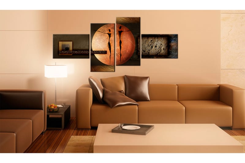 Tavla Färger Av Jorden 100X45 Brun|Vit - Artgeist sp. z o. o. - Inredning & dekor - Tavlor & konst - Canvastavla