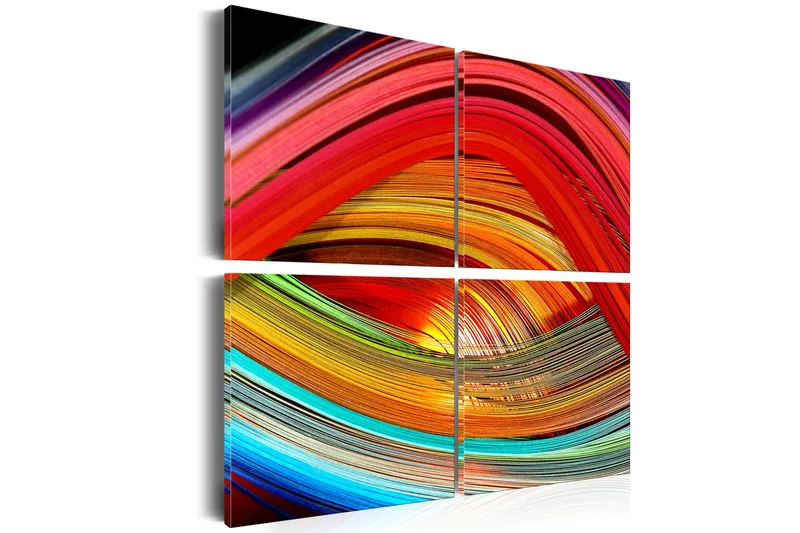 Tavla Färgglada Djup 40x40, Artgeist sp. z o. o.