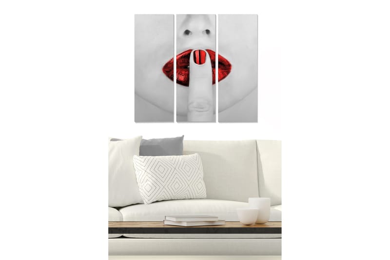 Tavla Fashion 3-Pack Flerfärgad 20X50 - 20x50 cm - Inredning & dekor - Tavlor & konst - Canvastavla