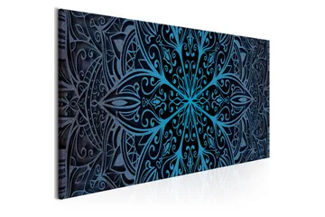 Tavla Feathers (1 Part) Blue Narrow 135x45 - Inredning & dekor - Tavlor & konst - Canvastavla