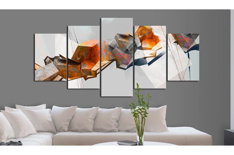 Tavla Fiery Blocks 200x100 - Artgeist sp. z o. o. - Inredning & dekor - Tavlor & konst - Canvastavla