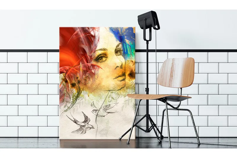 Tavla Fiery Lady 40X60 Flerfärgad - Artgeist sp. z o. o. - Inredning & dekor - Tavlor & konst - Canvastavla