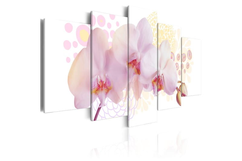 Tavla Finessed Orkidé 100X50 Rosa|Vit, Artgeist sp. z o. o.