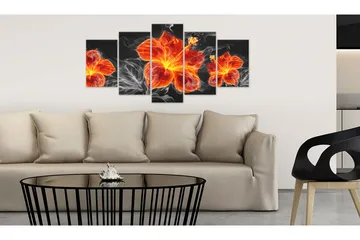 Tavla Fire Lily 100x50 - Artgeist sp. z o. o. - Inredning & dekor - Tavlor & konst - Canvastavla