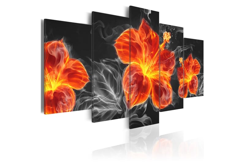 Tavla Fire Lily 100X50 Flerfärgad - Artgeist sp. z o. o. - Inredning & dekor - Tavlor & konst - Canvastavla