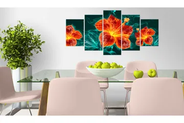 Tavla Flaming Lily 100x50 - Artgeist sp. z o. o. - Inredning & dekor - Tavlor & konst - Canvastavla
