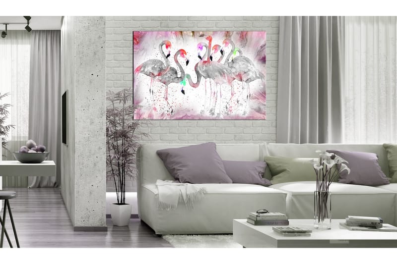 TAVLA Flamingoes Family 120x80, Artgeist sp. z o. o.
