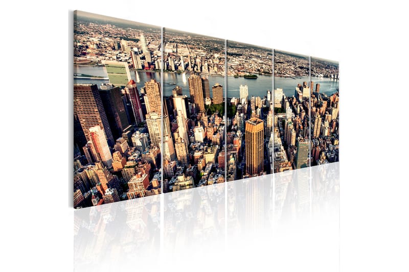 Tavla Flight Over New York 200X80 Flerfärgad - Artgeist sp. z o. o. - Inredning & dekor - Tavlor & konst - Canvastavla