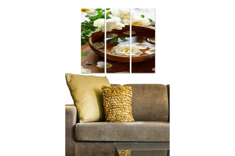 Tavla Floral 3-Pack Flerfärgad 20X50 - 20x50 cm - Inredning & dekor - Tavlor & konst - Canvastavla
