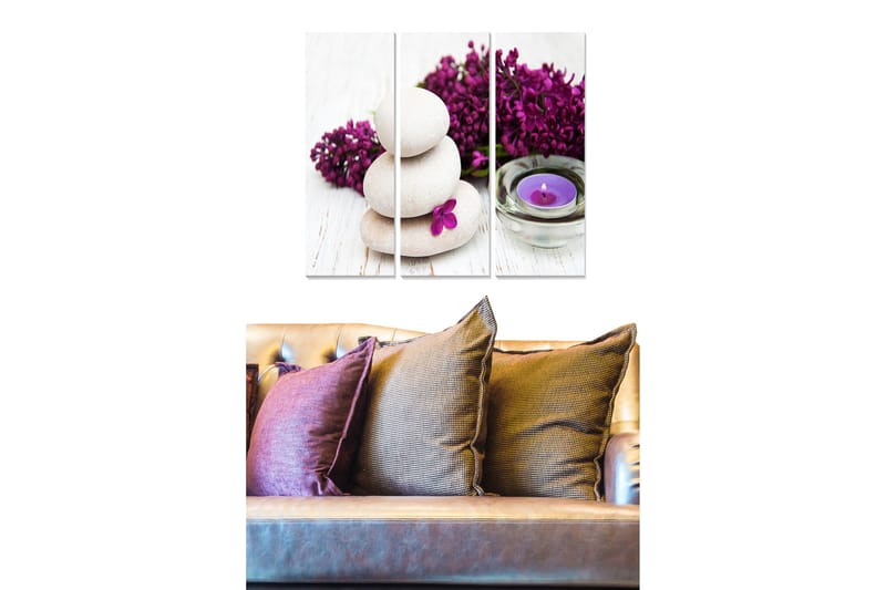 Tavla Floral 3-Pack Flerfärgad 20X50 - 20x50 cm - Inredning & dekor - Tavlor & konst - Canvastavla