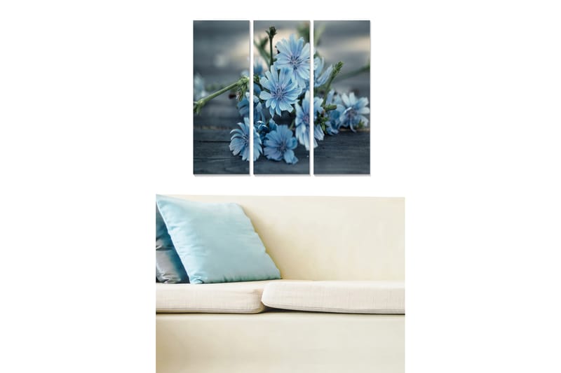 Tavla Floral 3-Pack Flerfärgad 20X50 - 20x50 cm - Inredning & dekor - Tavlor & konst - Canvastavla