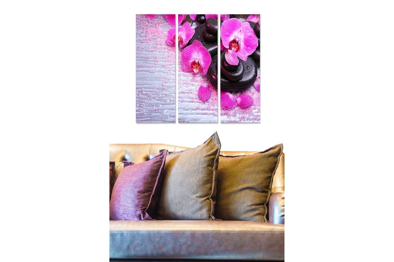 Tavla Floral 3-Pack Flerfärgad 20X50 - 20x50 cm - Inredning & dekor - Tavlor & konst - Canvastavla