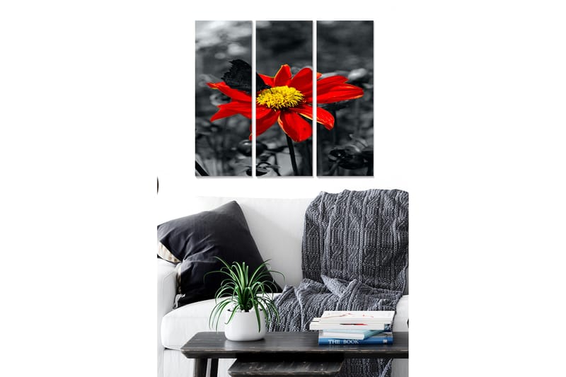 Tavla Floral 3-Pack Flerfärgad 20X50 - 20x50 cm - Inredning & dekor - Tavlor & konst - Canvastavla