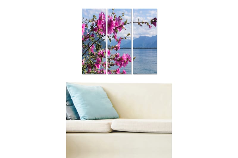 Tavla Floral 3-Pack Flerfärgad 20X50 - 20x50 cm - Inredning & dekor - Tavlor & konst - Canvastavla