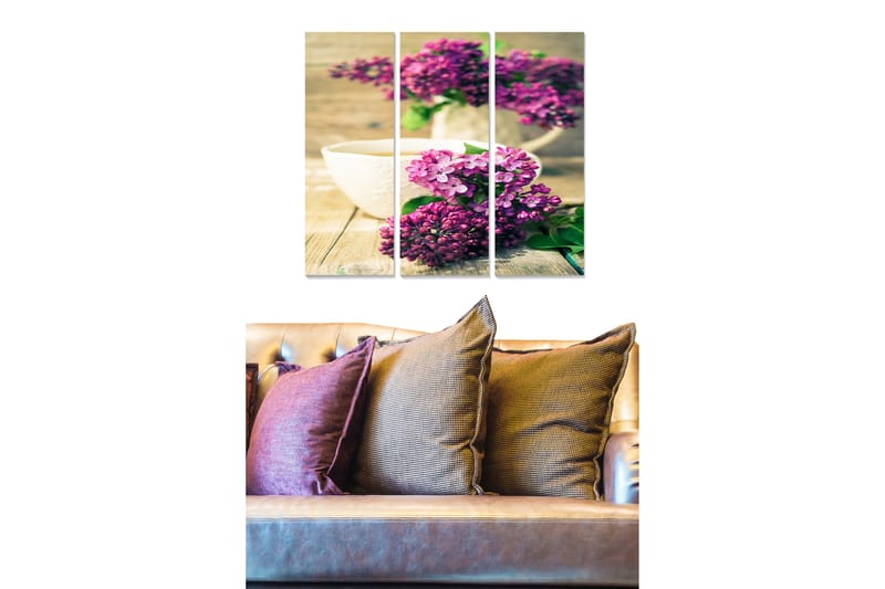 Tavla Floral 3-Pack Flerfärgad 20X50 Cm - 20x50 cm - Inredning & dekor - Tavlor & konst - Canvastavla