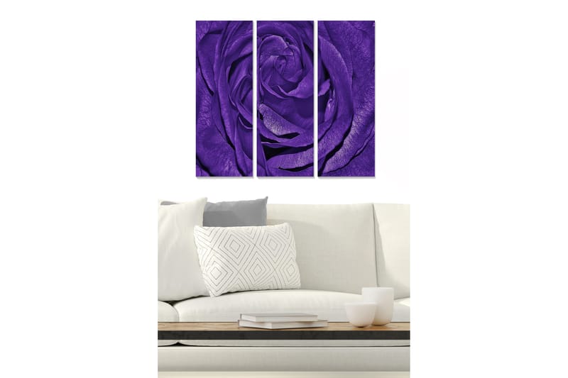 Tavla Floral 3-Pack Flerfärgad 20X50 Cm - 20x50 cm - Inredning & dekor - Tavlor & konst - Canvastavla