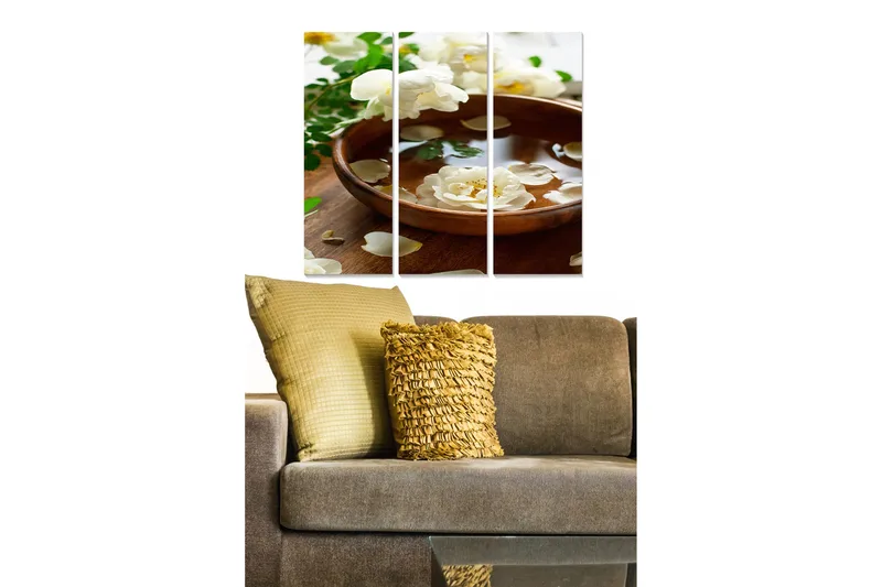 Tavla Floral 3-pack Flerfärgad, 20x50 cm