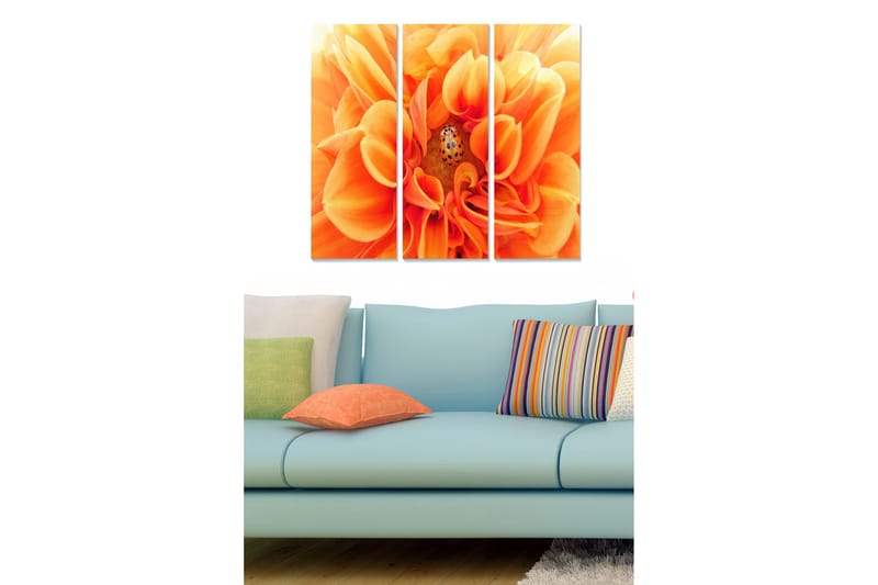 Tavla Floral 3-pack Flerfärgad, 20x50 cm