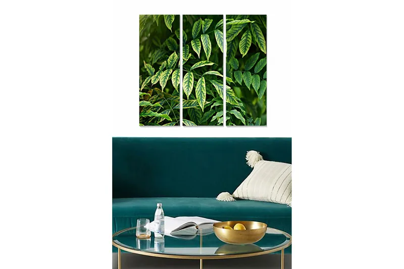 Tavla Floral 3-pack Flerfärgad, 20x50 cm