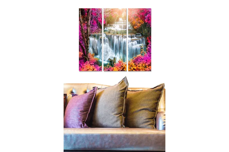 Tavla Floral 3-pack Flerfärgad, 20x50 cm