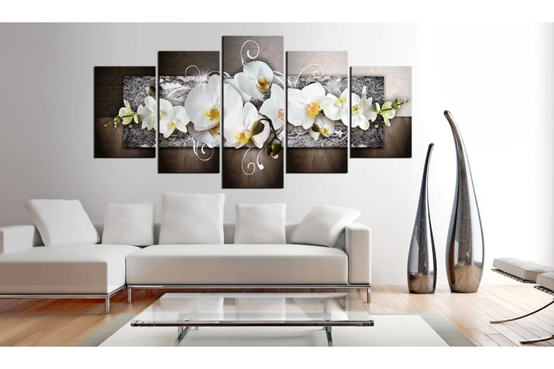 Tavla Flower Of Innocence 100X50 Grå|Vit - Artgeist sp. z o. o. - Inredning & dekor - Tavlor & konst - Canvastavla