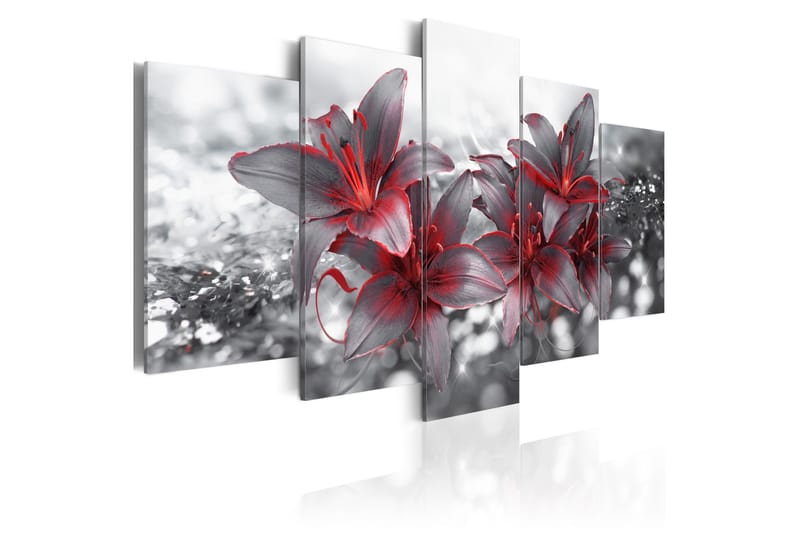 Tavla Flowers Of Goddess 200X100 Röd|Flerfärgad|Vit - Artgeist sp. z o. o. - Inredning & dekor - Tavlor & konst - Canvastavla