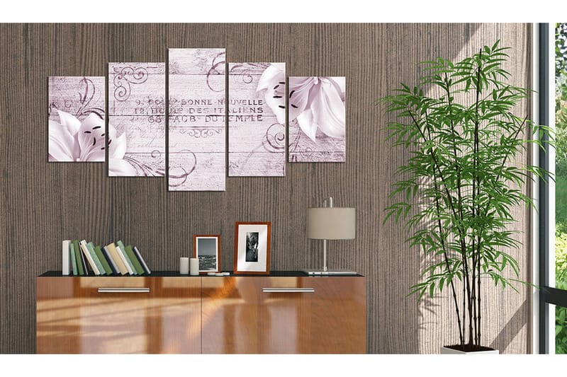 Tavla Flushed Lilies 200x100 - Artgeist sp. z o. o. - Inredning & dekor - Tavlor & konst - Canvastavla