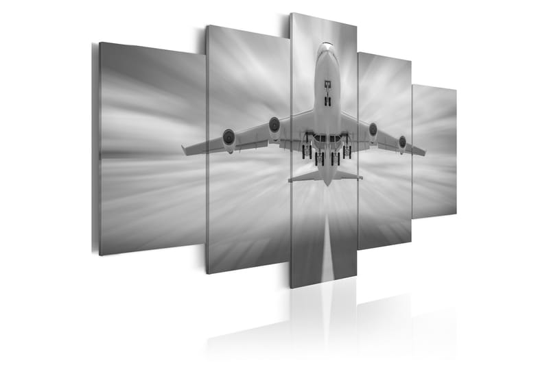 Tavla Flygplan 200X100 Vit, Artgeist sp. z o. o.