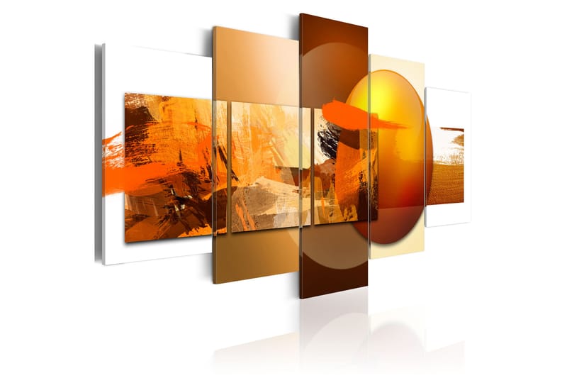 Tavla För-Och Nackdelar 100X50 Orange|Vit - Artgeist sp. z o. o. - Inredning & dekor - Tavlor & konst - Canvastavla
