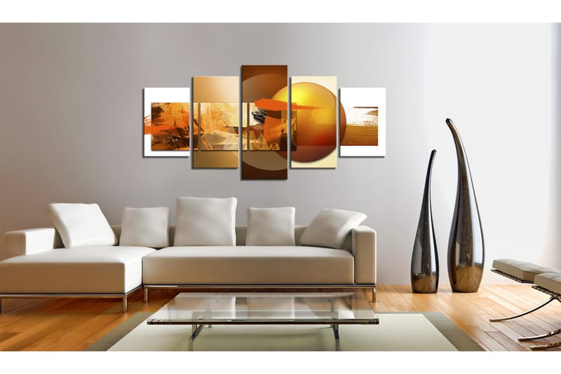 Tavla För-Och Nackdelar 200X100 Orange|Vit - Artgeist sp. z o. o. - Inredning & dekor - Tavlor & konst - Canvastavla