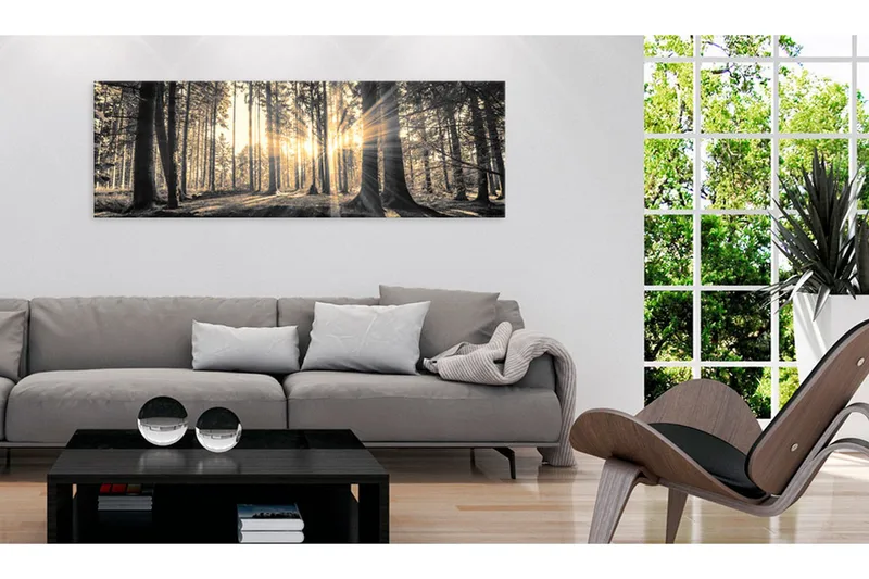Tavla Forest Sun 135x45 - Artgeist sp. z o. o. - Inredning & dekor - Tavlor & konst - Canvastavla