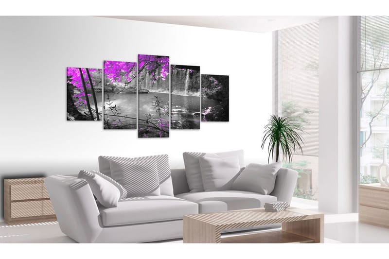 Tavla Forgotten Lake 200X100 Lila - Artgeist sp. z o. o. - Inredning & dekor - Tavlor & konst - Canvastavla