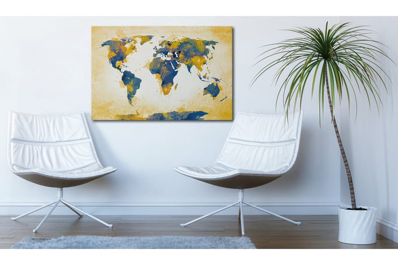 Tavla Four corners of the World 120x80 - Artgeist sp. z o. o. - Inredning & dekor - Tavlor & konst - Canvastavla