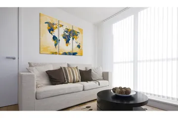 Tavla Four Corners Of The World Triptych 120x80 - Artgeist sp. z o. o. - Inredning & dekor - Tavlor & konst - Canvastavla