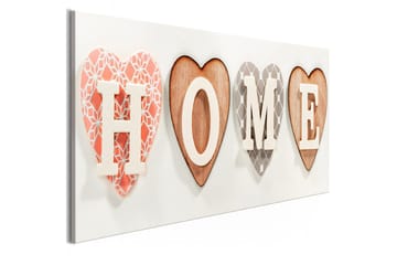 Tavla Four Hearts (1 Part) Narrow 120x40 - Inredning & dekor - Tavlor & konst - Canvastavla