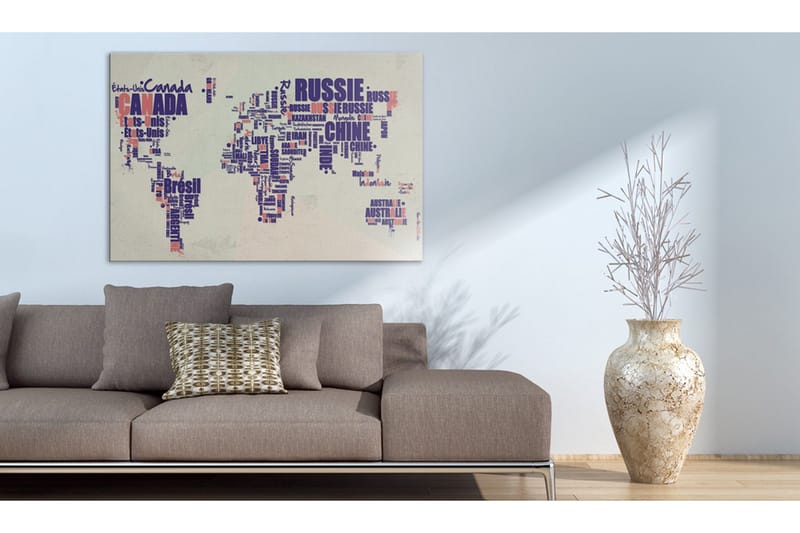 Tavla Franska resor 120x80 - Artgeist sp. z o. o. - Inredning & dekor - Tavlor & konst - Canvastavla