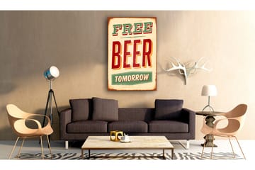 Tavla Free Beer Tomorrow 40x60 - Artgeist sp. z o. o. - Inredning & dekor - Tavlor & konst - Canvastavla