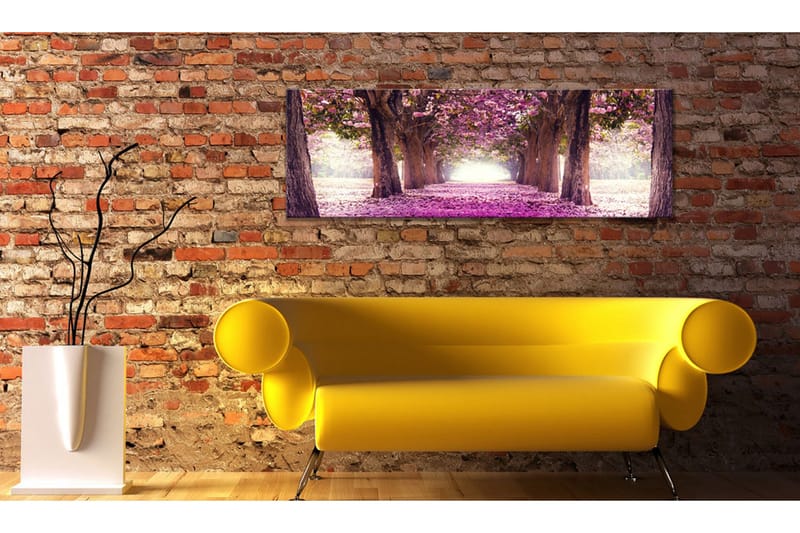 Tavla Fuchsia Garden 135x45 - Artgeist sp. z o. o. - Inredning & dekor - Tavlor & konst - Canvastavla